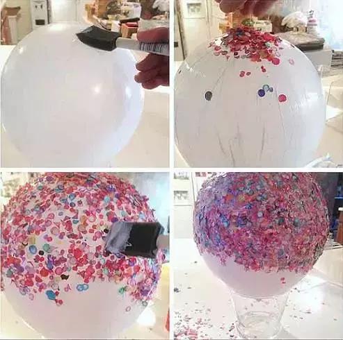 幼儿园气球手工贴画,气球创意手工