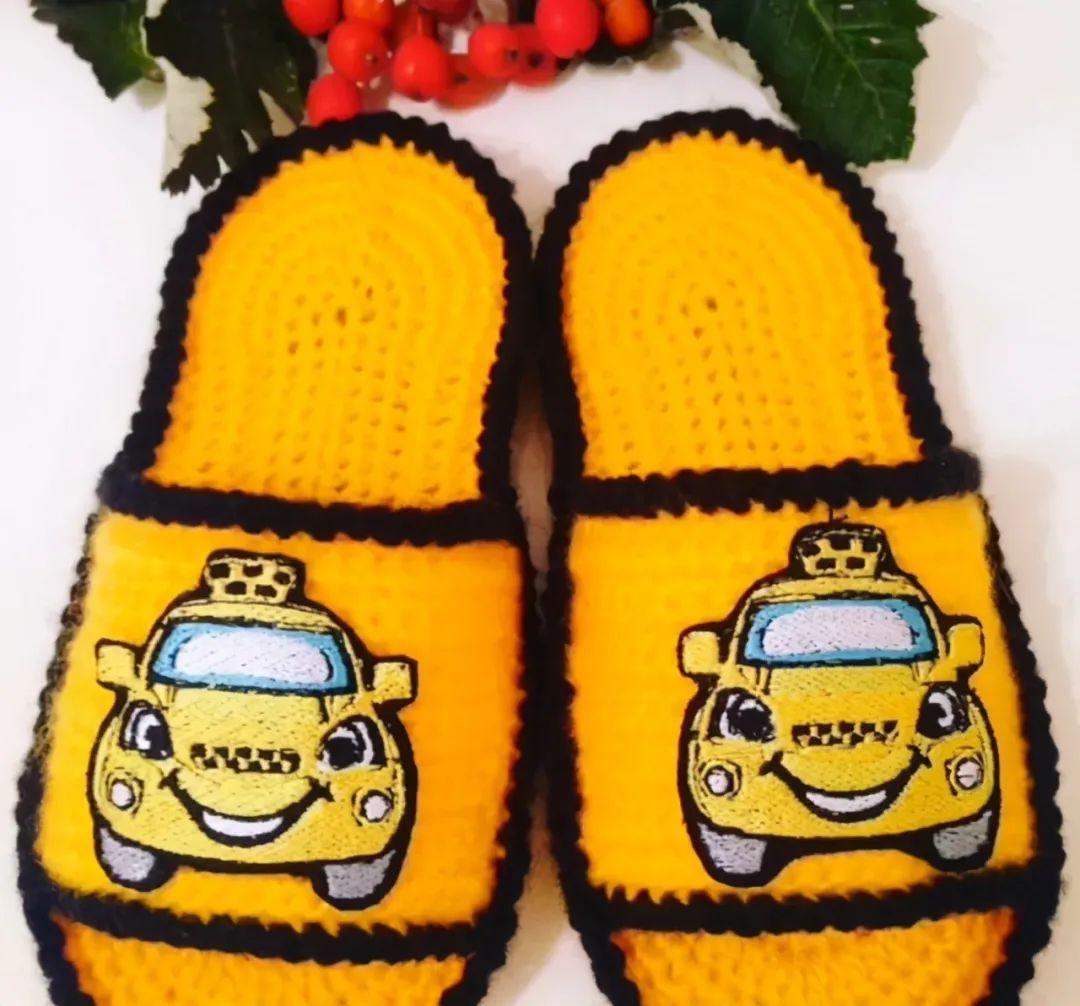 钩编拖鞋花式,教你钩织漂亮的大人拖鞋