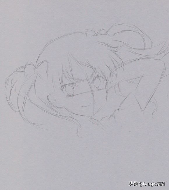 教你用铅笔手绘一张动漫人物白井黑子趁着周末画起来吧