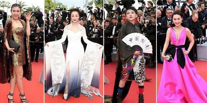 戛纳金棕榈霸王别姬红毯,戛纳电影节的红毯比拼还在继续