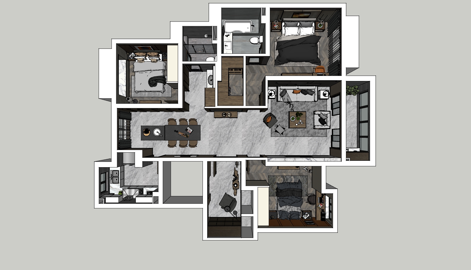 简约时尚主义拥护者：这个家“黑”的很明亮