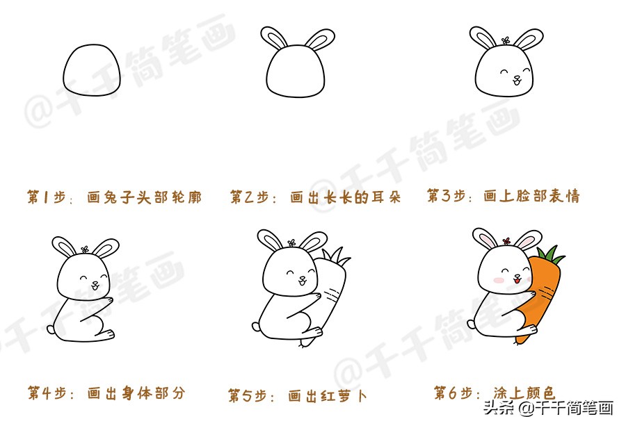 动物园里的动物简笔画简单又好看,10000种超萌动物简笔画大全