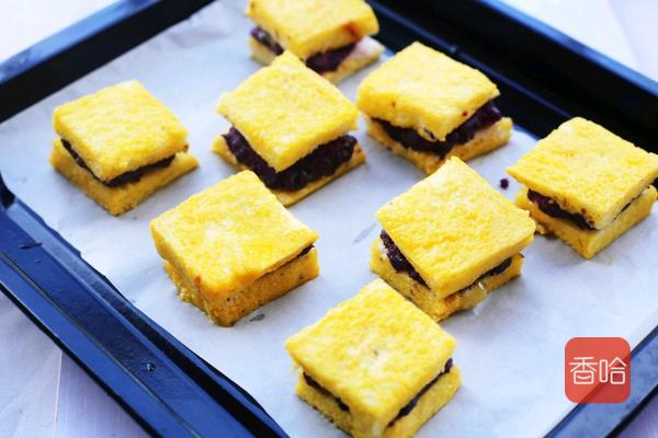 紫薯西多士做法空气炸锅,紫薯西多士烤箱