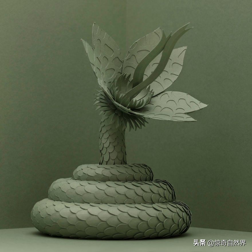 用超长的纸做艺术品超简单,纸制彩色艺术品