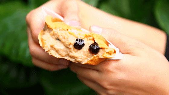 杨家坪大洋百货车轮饼,车轮饼摆摊火爆