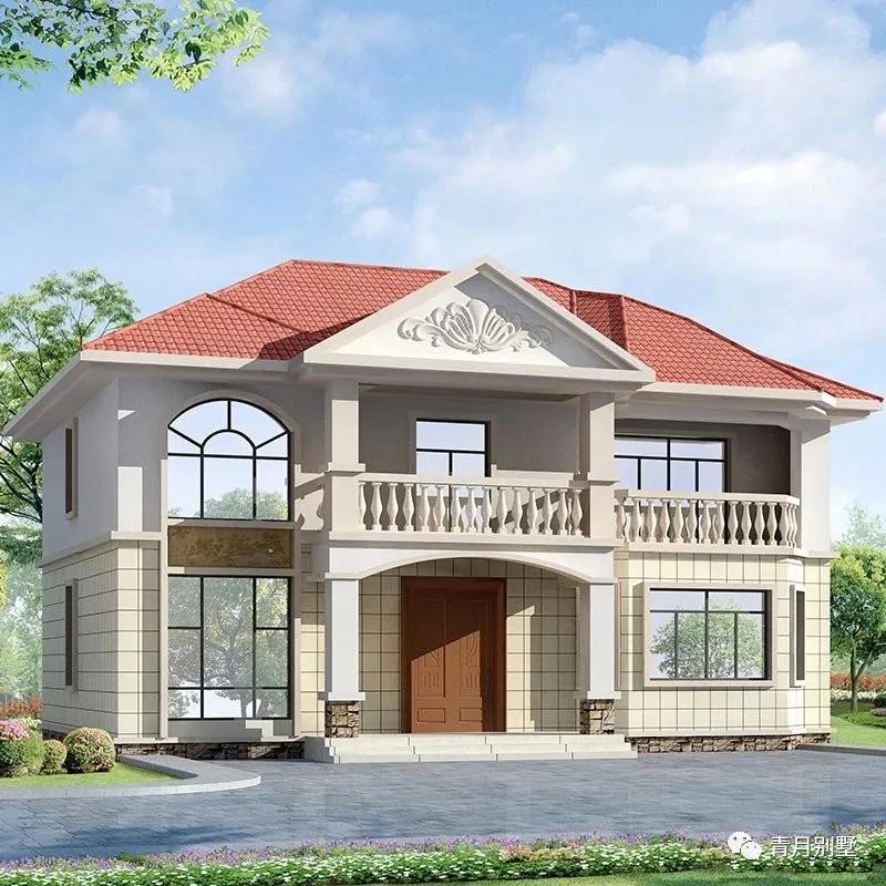 现代版的二层小别墅,二层自建小别墅户型1510平方