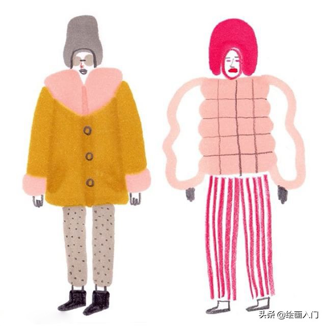 关于《童年》的插画作品,童年我和姥姥手绘插画