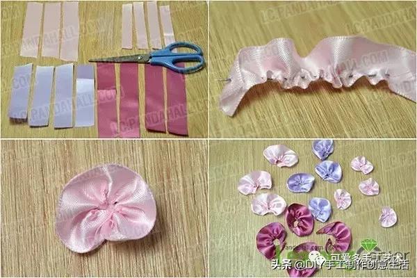 丝带做花带,做花带的教程