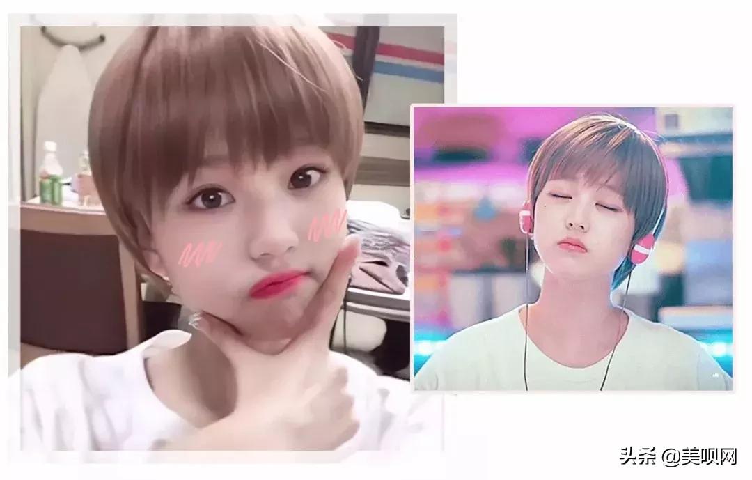 张元英和iu谁更漂亮,张元英izone时期刘海