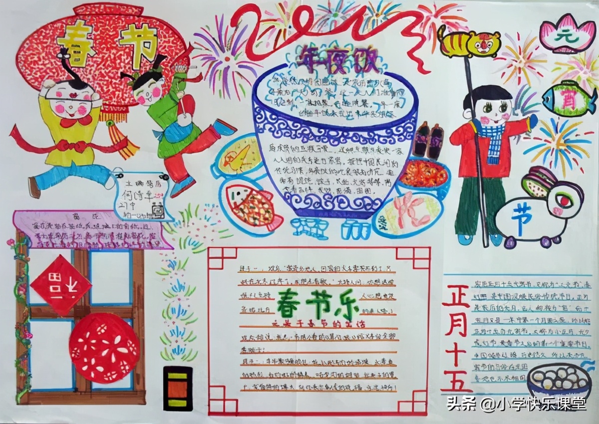 关于元宵节的故事中的好词好句,元宵节英语手抄报简单又漂亮2022