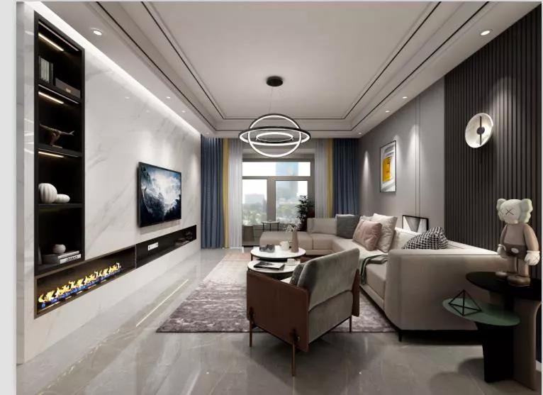 汉江一品120平装修案例,襄阳越秀装修风格效果图