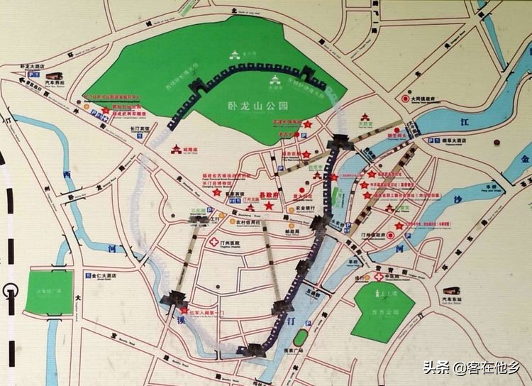 长汀县古街印象土特产,长汀古城异域风情