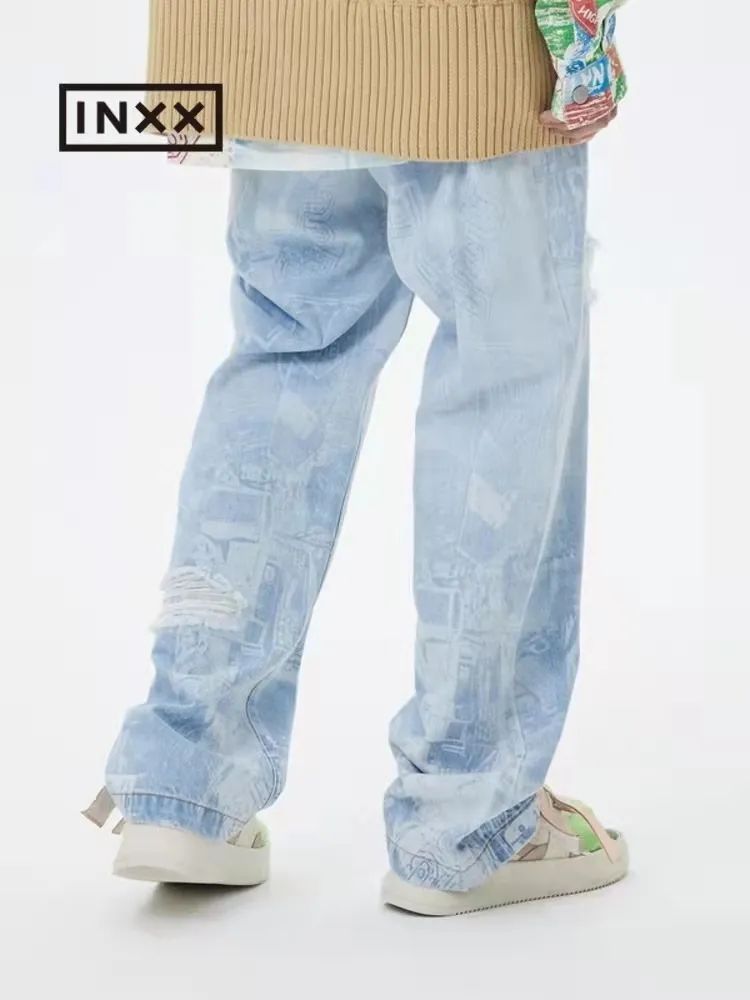 国潮火麒麟刺绣男士牛仔裤,pdd国潮牛仔裤推荐