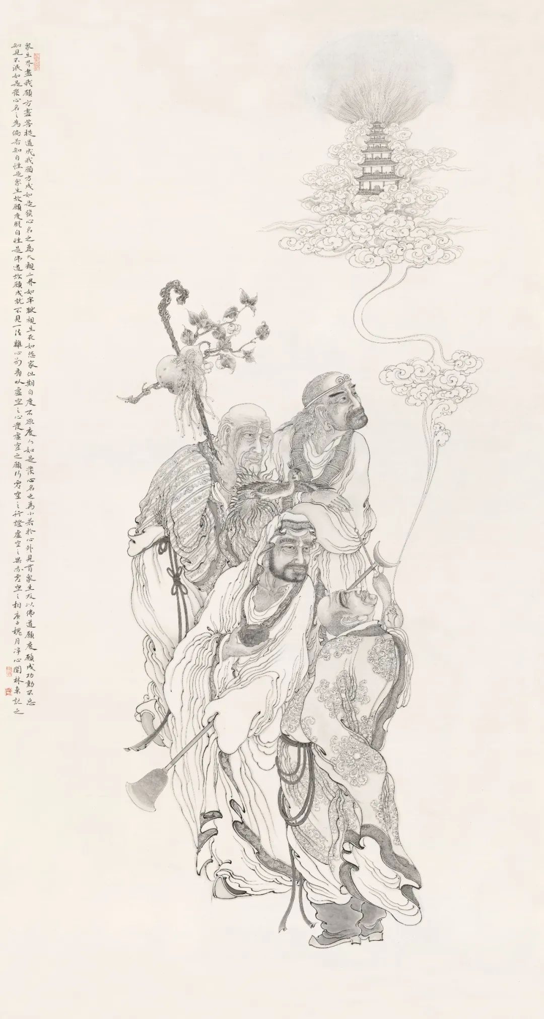 林东工笔画作品欣赏,林东工笔画