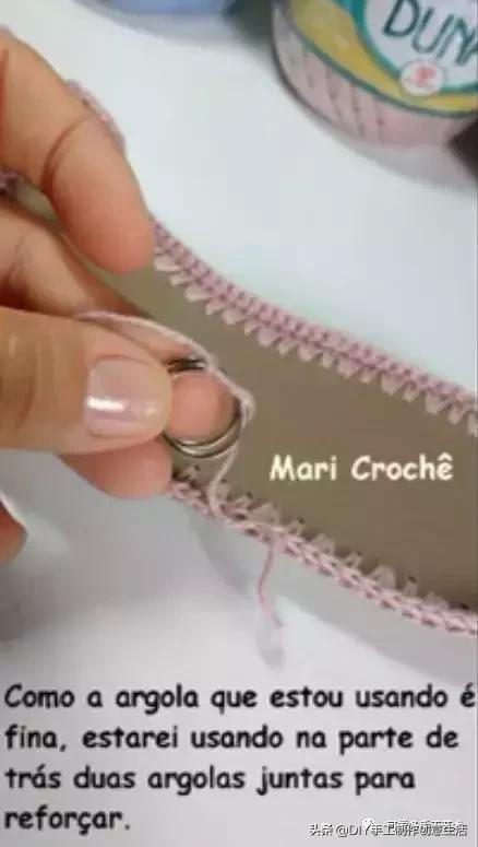 旧鞋底改造钩针鞋教程,手工钩鞋教程春夏季椰子鞋