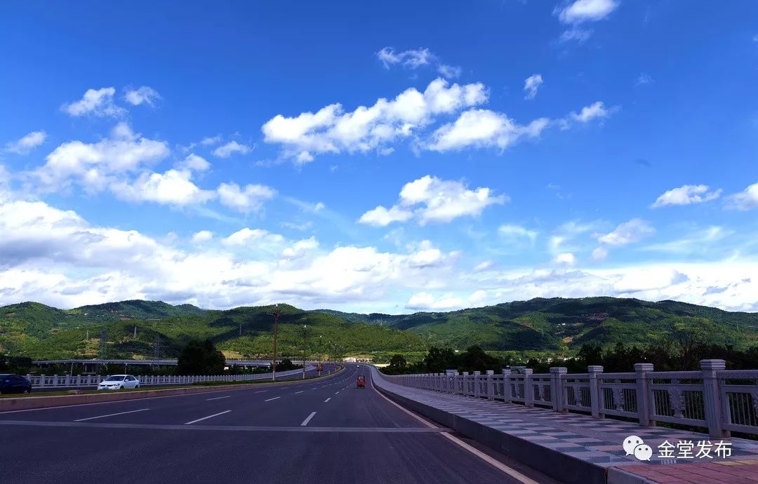 哇！比成都一环路还长6公里！金堂县城外环线全线通车