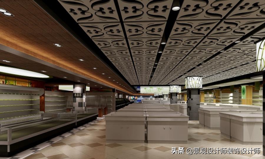 商场店铺设计案例图纸,超市设计图解大全