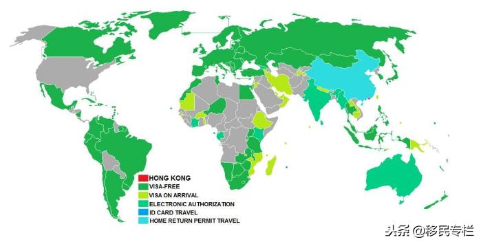 香港护照免签国家详情,香港护照免签地