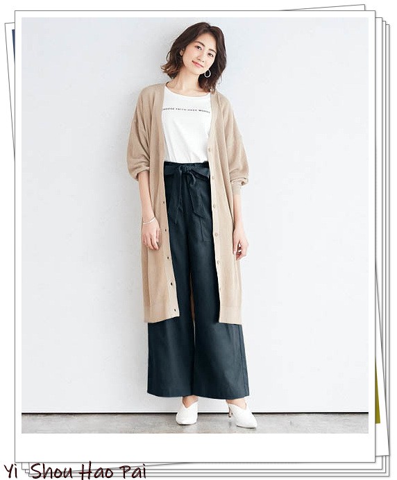 夏季亚麻宽松洋气7分裤,亚麻棉牛仔直筒裤穿搭