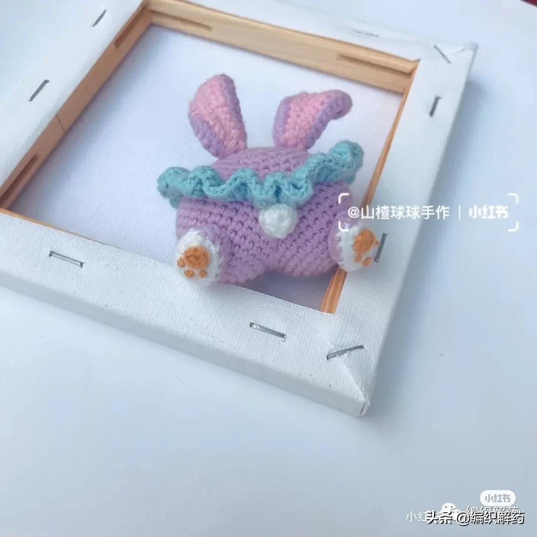 宝宝毛线帽的钩针图解,翘屁熊钩针编织详细图解