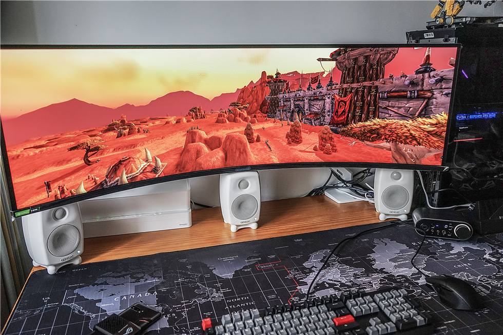 三星玄龙骑士49寸显示器测评144hz,49寸显示器曲率1500和1800