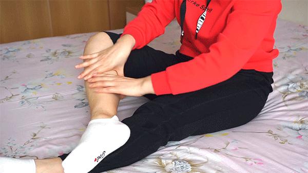 小腿酸胀拉伸方法,小腿疲劳揉捏手法视频