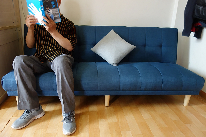 小户型法兰绒沙发床,小户型沙发床棉麻材质