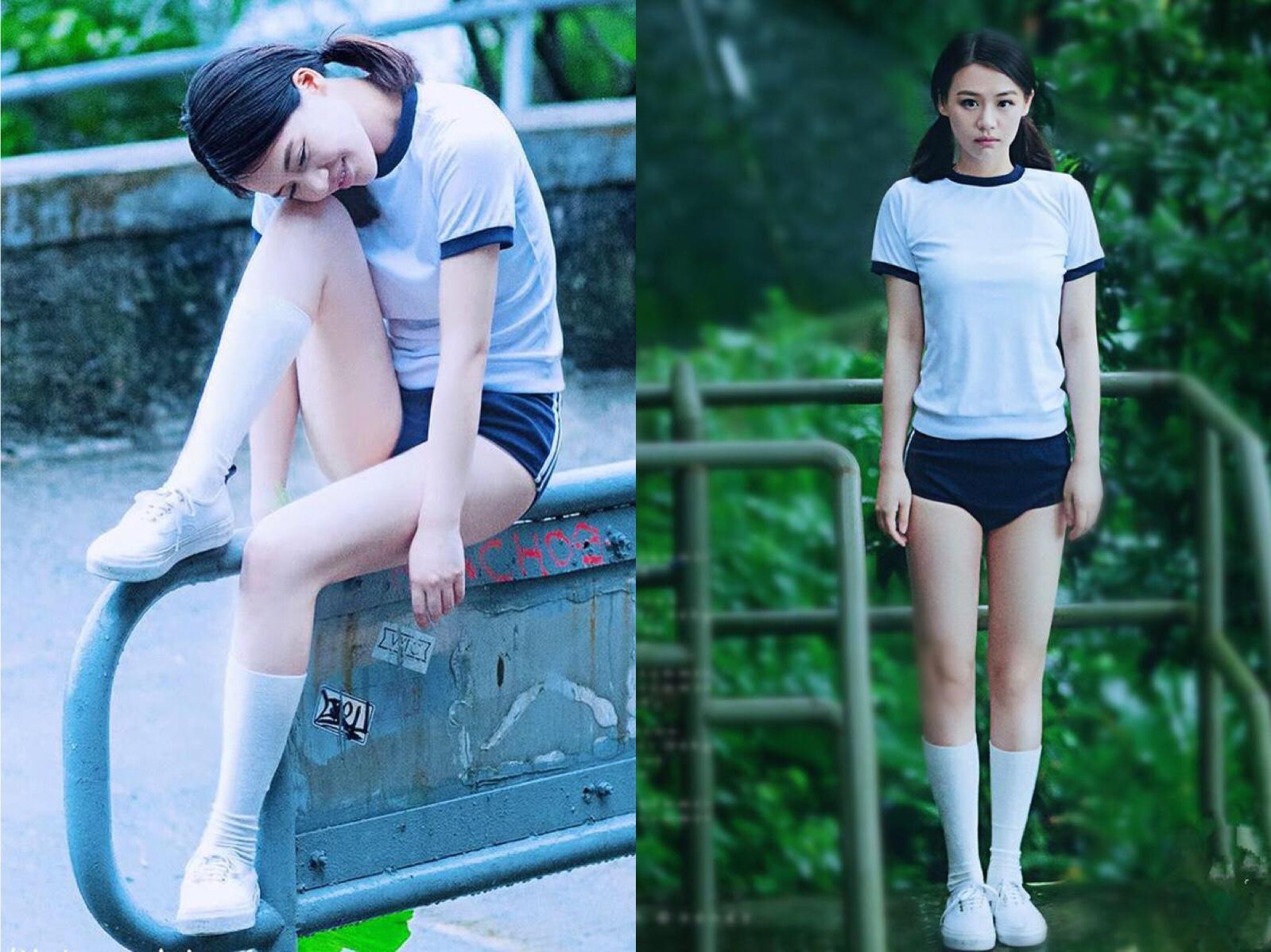 今年很流行短裤白色袜子,今年很流行中筒袜子搭短裤