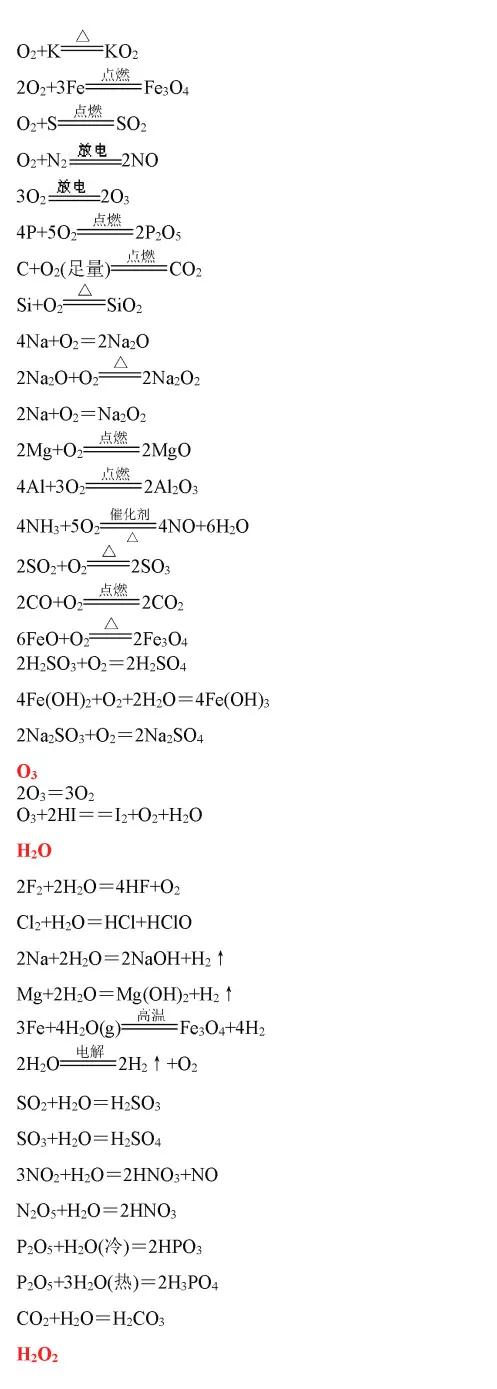 高中化学全部化学方程式总结图,高中化学摩尔化学方程式解题技巧