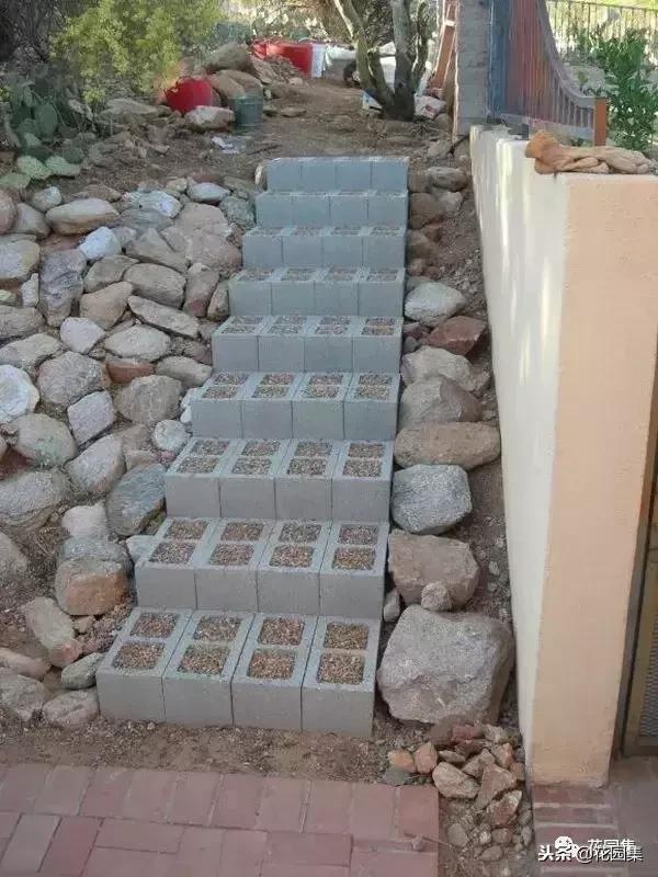 水泥砖的庭院太惊艳了,庭院小型水泥砖