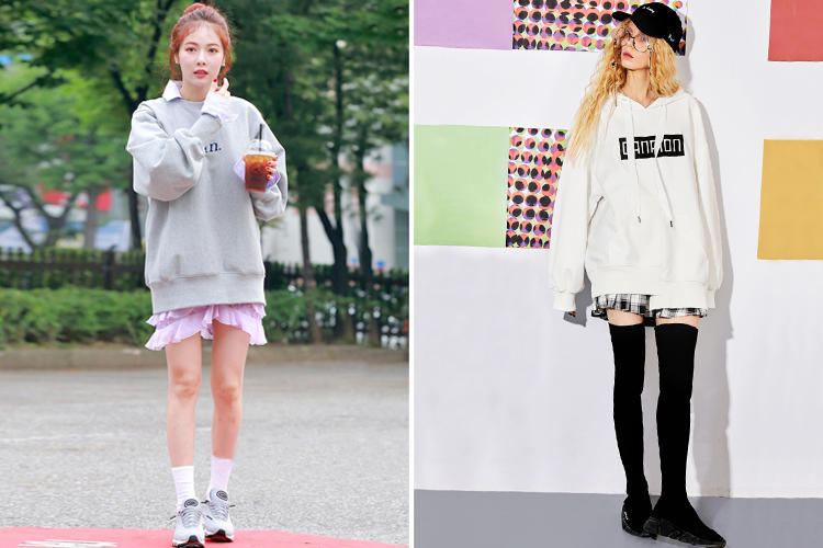 卫衣联名款有哪些,卫衣和裙子搭配层次感