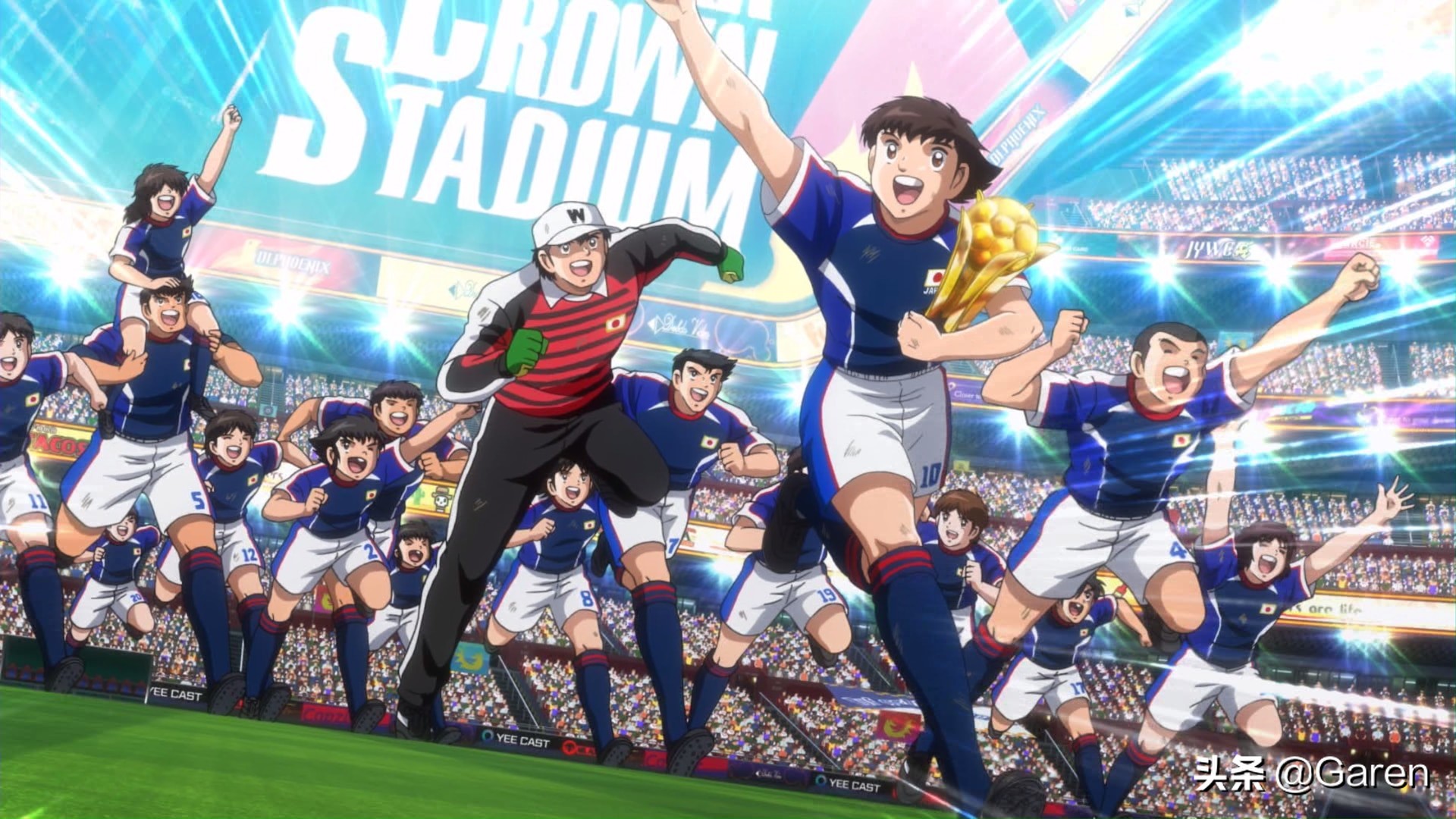 经典足球小子,天空翱翔的男孩