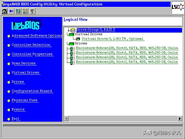 Ctrl+H快捷键阵列卡配置步骤(例如2008IMR/2108/2208、9271)