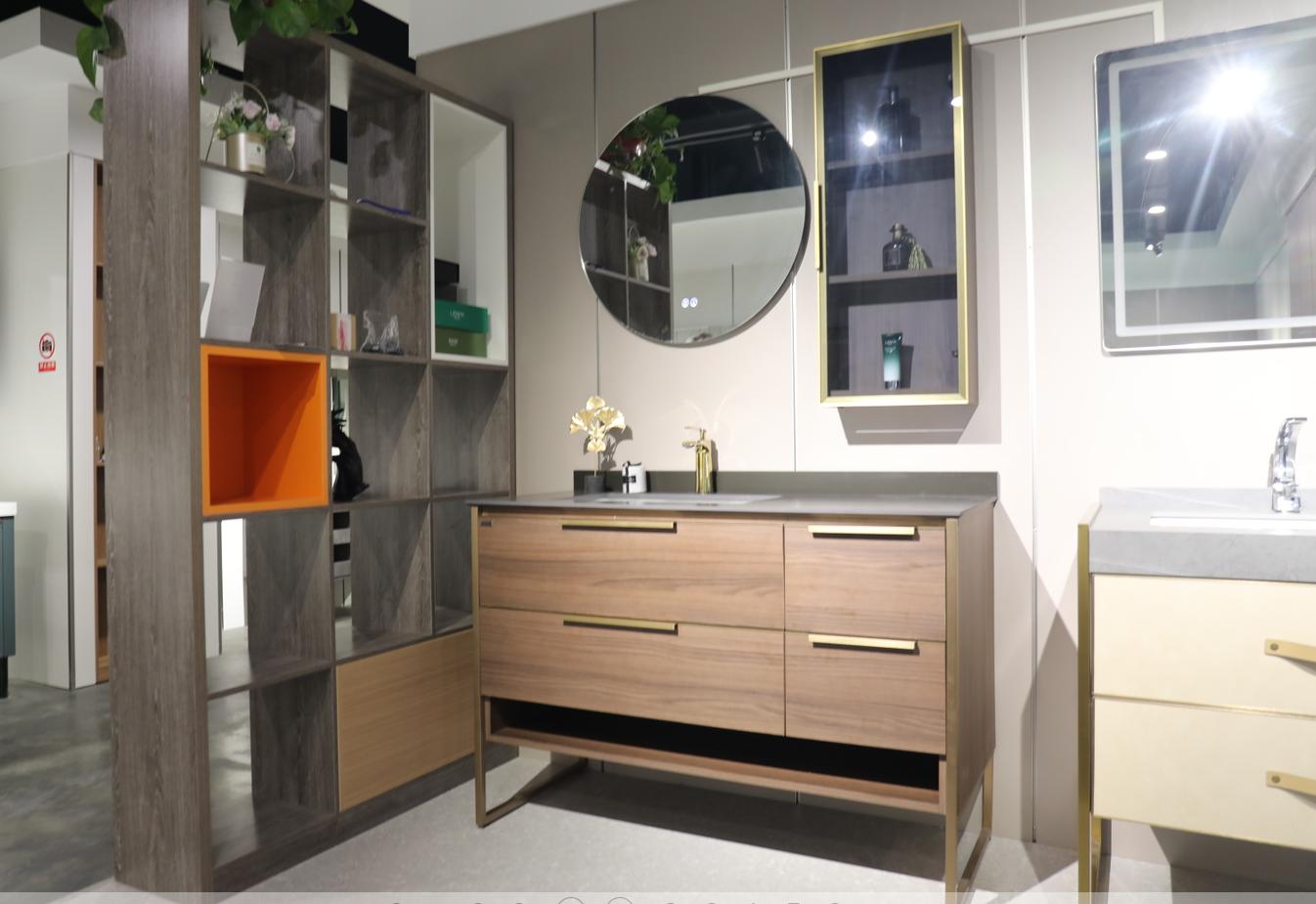 怎么挑选岩板浴室柜价格如何,卫生间浴室柜釉面一体怎样挑选