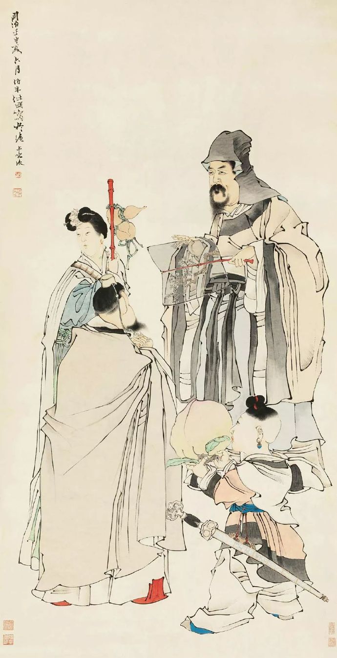 任伯年人物画扎根于民间艺术 (清代海派任伯年人物画全集)