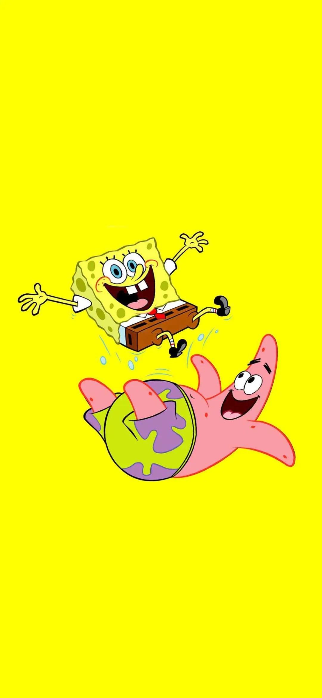 海绵宝宝壁纸全面屏全角色,关于海绵宝宝的壁纸高清