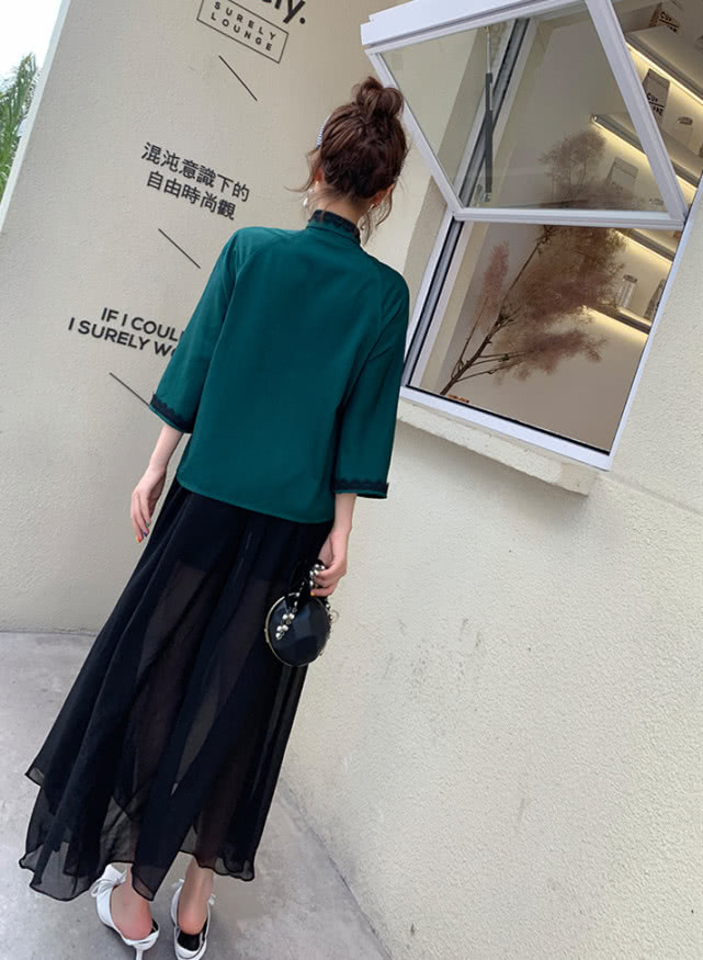 日常复古风唐装,唐装中国风女装时髦