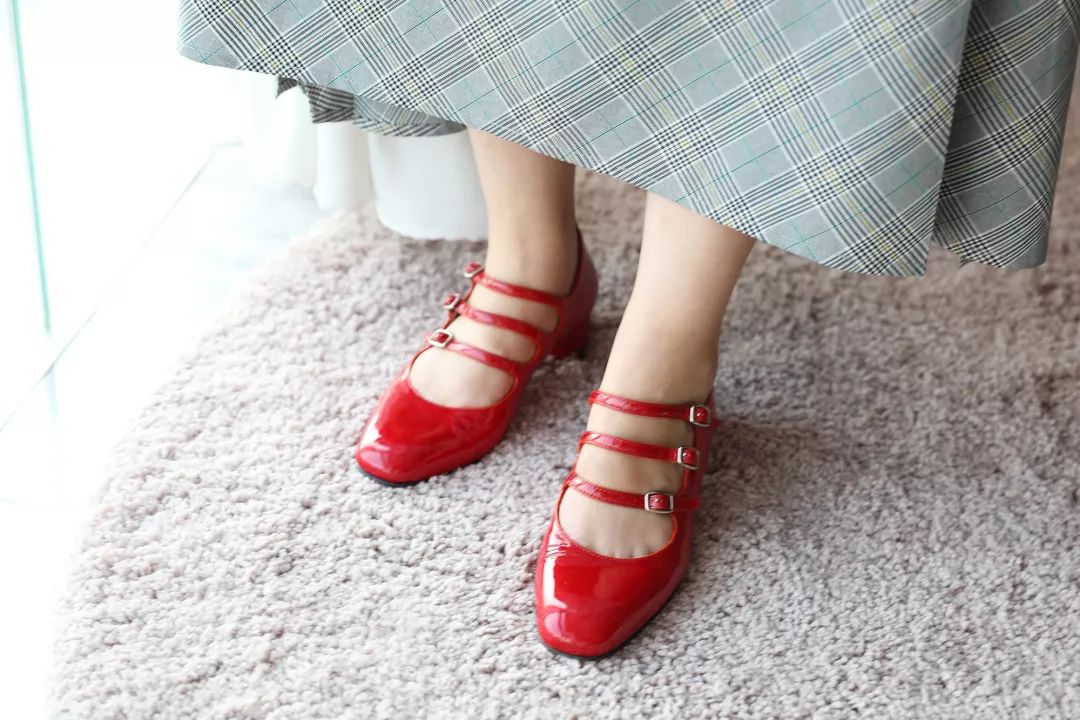 法国玛丽珍鞋学生穿,法式蝴蝶结玛丽珍鞋