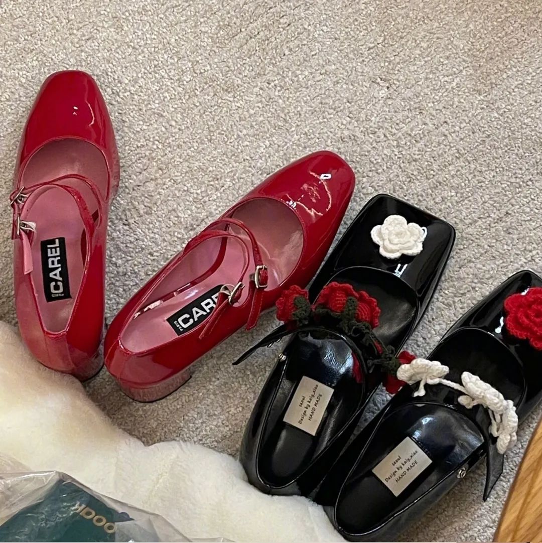 ins风穿搭玛丽珍鞋,小腿袜玛丽珍鞋穿搭合集