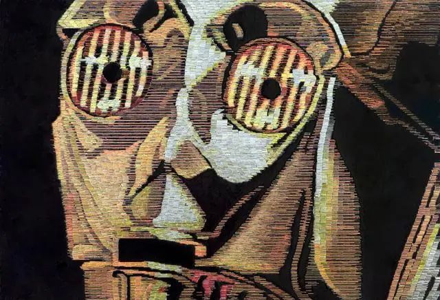 他用订书机作画，被网友嬉笑是装订工，艺术家：要不你来试试