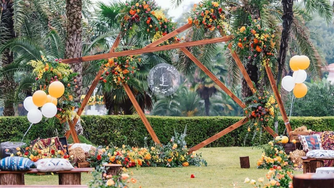 如何办一场小众精致的户外婚礼,清新而又浪漫的户外婚礼