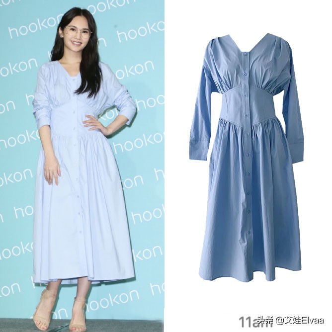 杨丞琳参加活动,杨丞琳穿绿裙子