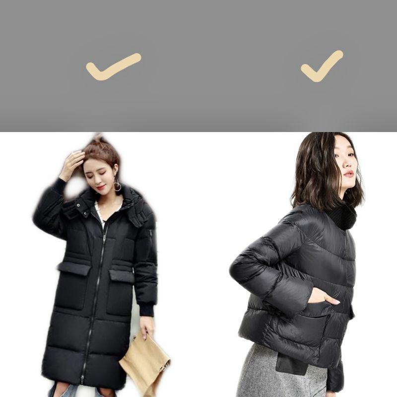 冬季羽绒服显瘦显高穿搭,适合小个子穿的羽绒服显瘦