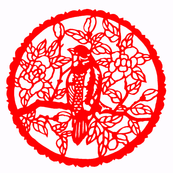 对称图形剪纸窗花,民俗窗花介绍