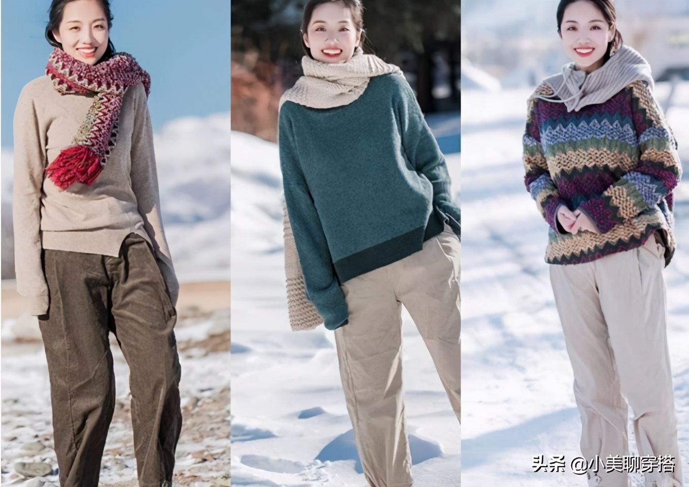 休闲随意慵懒风穿搭国潮风,穿来穿去还是纯色衣服最好