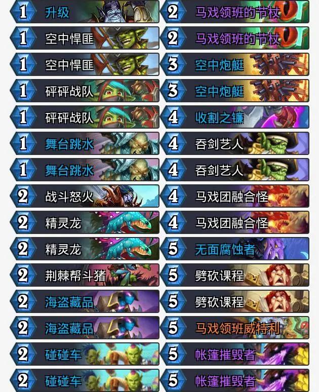 炉石传说酒馆最新版本卡组推荐,炉石传说标准法师套牌组合推荐