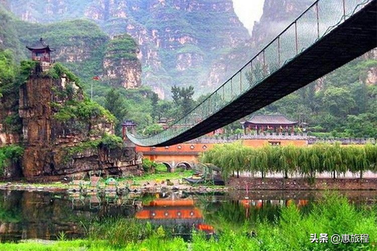 十渡铁索桥玻璃栈道,北京一日游八奇洞