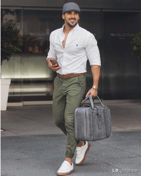 男式个性春季穿搭,男士显白穿搭