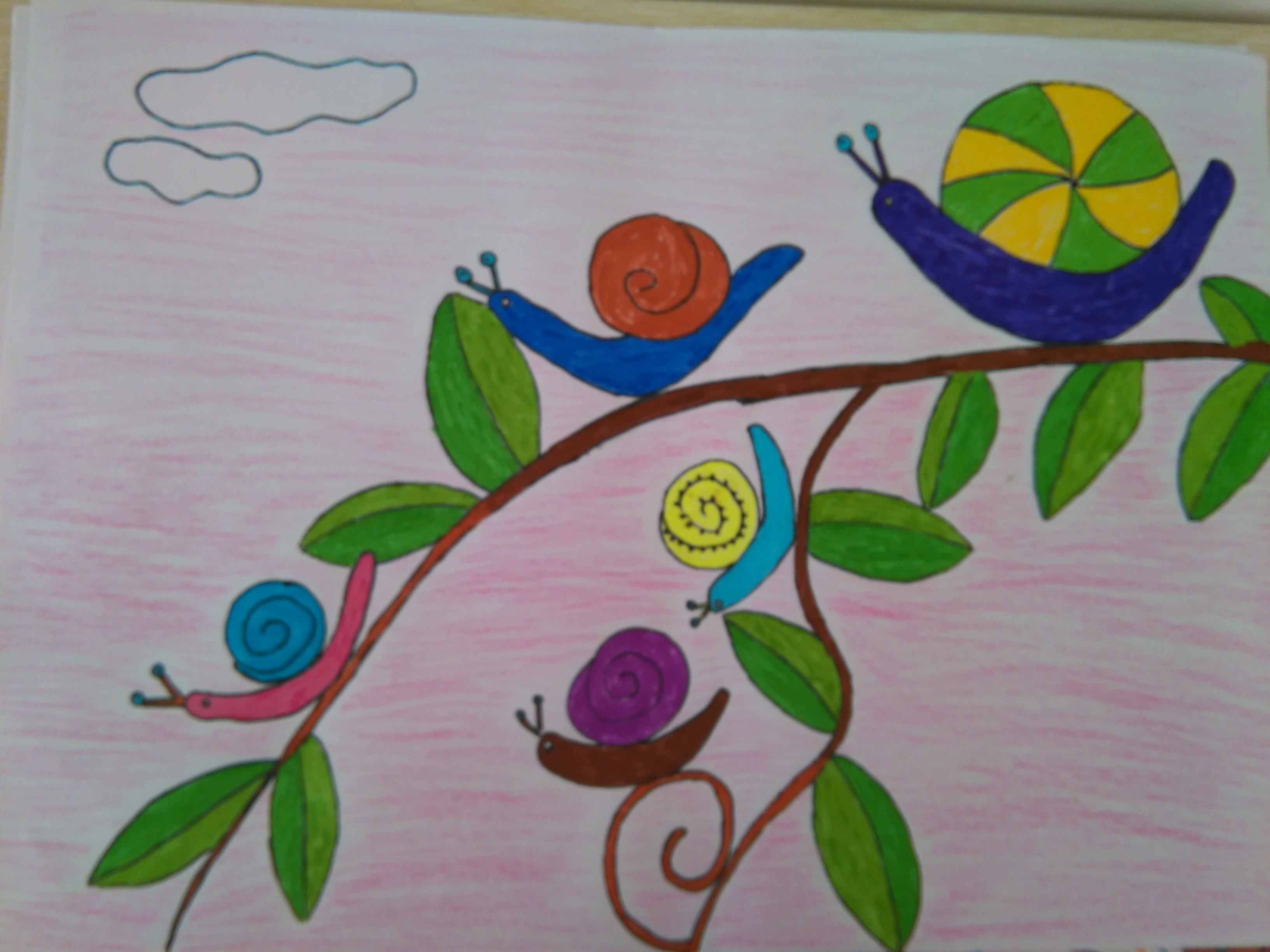 少女心爆棚的又简单的简笔画,安静女孩彩色简单简笔画图片