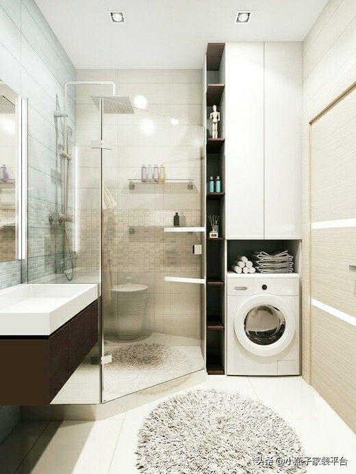 纠结洗衣机放哪？看看别人家的真实案例